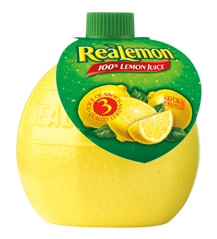 Retail Realemon Squeeze Bottle Juice 24 Case 4.5 Ounce