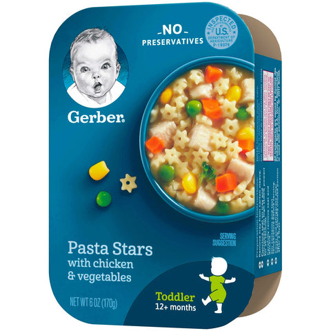Graduates Lil Meals Pasta Stars with Chicken and Vegetables, 6 Ounce -- 6 per case.