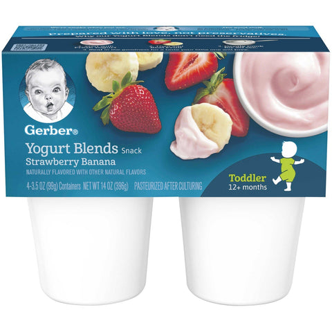 Graduates Strawberry Banana Fruit and Yogurt Blends, 14 Ounce -- 6 per case.