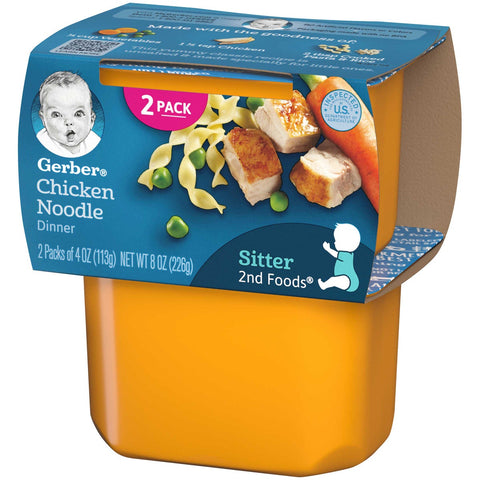 Gerber 2nd Foods Chicken Noodle Dinner, 8 Ounce -- 8 per case
