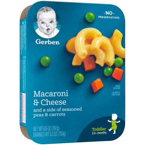 Lil Entrees Macaroni and Cheese with Seasoned Peas and Carrots, 6.6 Ounce -- 8 per case.