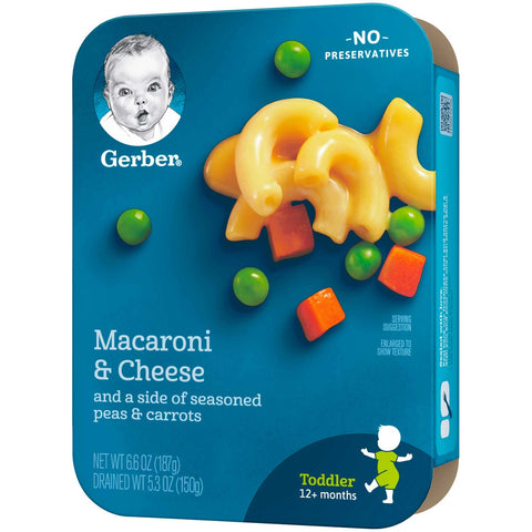 Lil Entrees Macaroni and Cheese with Seasoned Peas and Carrots, 6.6 Ounce -- 8 per case.