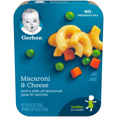 Lil Entrees Macaroni and Cheese with Seasoned Peas and Carrots, 6.6 Ounce -- 8 per case.