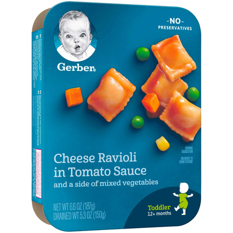 Lil Entrees Cheese Ravioli in Tomato Sauce with Mixed Vegetables, 6.6 Ounce -- 8 per case.