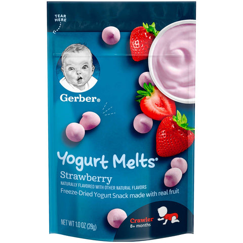 Graduates Yogurt Melt Strawberry Fruit and Yogurt Snacks, 1 Ounce -- 7 per case.