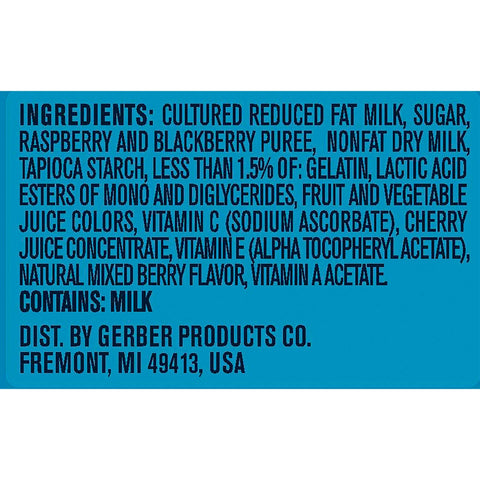 Graduates Yogurt Melt Mixed Berry Fruit and Yogurt Snacks, 1 Ounce -- 7 per case.