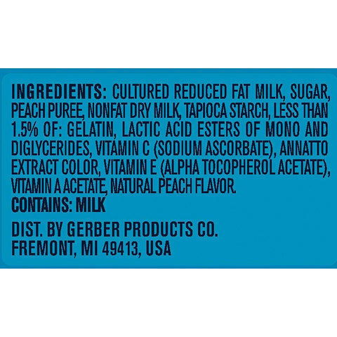 Gerber Yogurt Melts Peach Fruit Yogurt Snack, 1 Ounce -- 7 per case