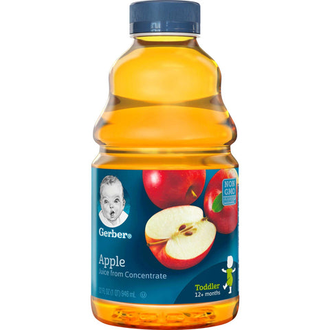 Gerber Apple Juice, 32 Fluid Ounce -- 6 per case.
