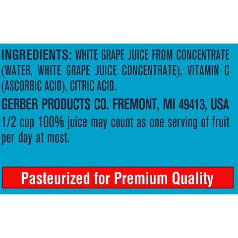 Gerber White Grape Juice, 32 Fluid Ounce -- 6 per case.