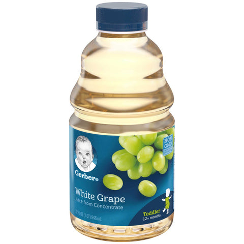 Gerber White Grape Juice, 32 Fluid Ounce -- 6 per case.