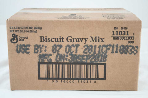 General Mills Value Biscuit Gravy Mix 6 Case 1.5 Pound