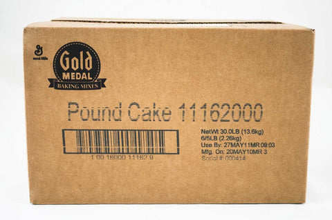 Gold Medal Pound Cake Specialty Desserts 6 Case 5 Pound
