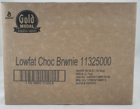 Sweet Rewards Low Fat Brownie Mix 6 Case 6 Pound