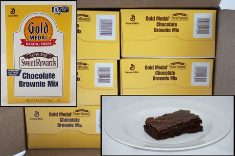 Sweet Rewards Low Fat Brownie Mix 6 Case 6 Pound