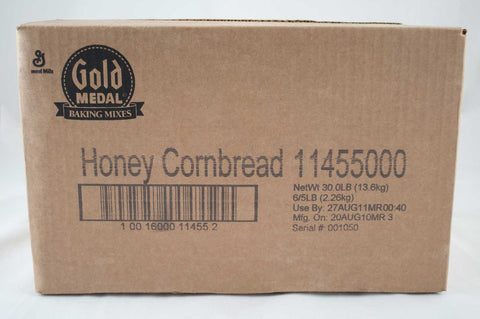 Gold Medal Honey Cornbread Mix 6 Case 5 Pound