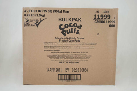 Cocoa Puffs Cereal Bulkpak, 35 oz -- 4 bags per case