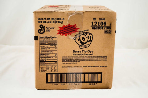 Fruit by the Foot Berry Tie-Dye - 0.5 oz. pack, 96 per case