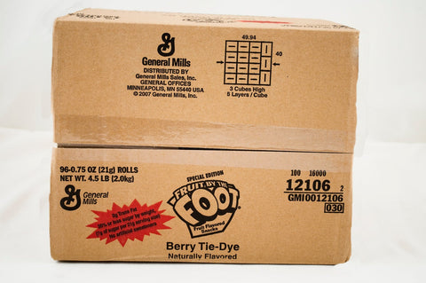 Fruit by the Foot Berry Tie-Dye - 0.5 oz. pack, 96 per case