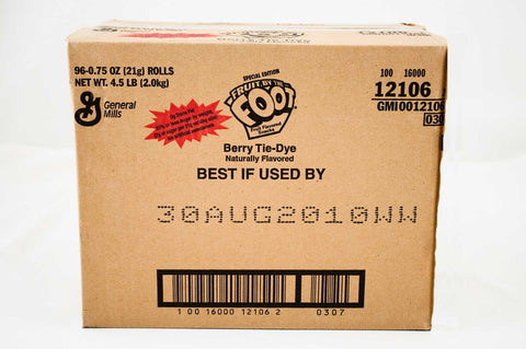 Fruit by the Foot Berry Tie-Dye - 0.5 oz. pack, 96 per case