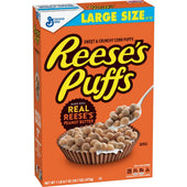 Reeses Puffs - Peanut Butter Puffs, 16.7 Ounce -- 10 per case.