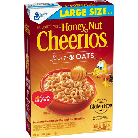 Honey Nut Cheerios Cereal, 15.4 Ounce -- 10 per case.