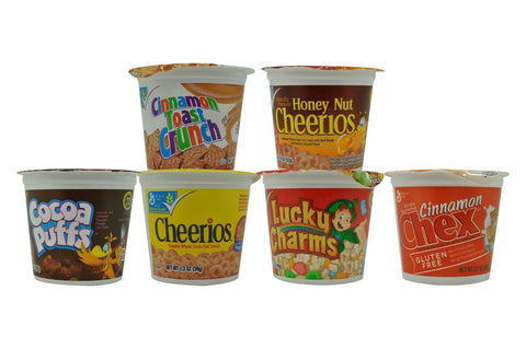 General Mills Cereal in a Cup, Assorted Pack -- 60 per case.