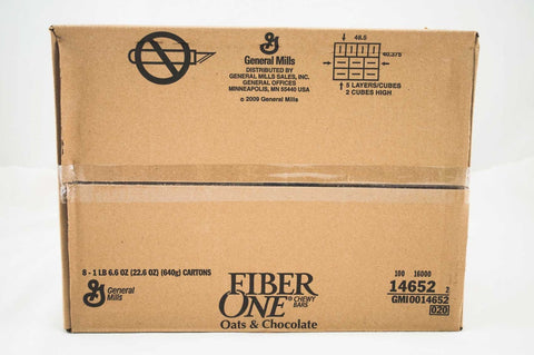General Mills Original Oat and Chocolate Fiber One Cereal Bar, 22.6 Ounce -- 8 per case.