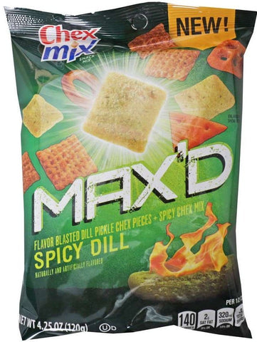 Chex Mix MAX D Spicy Dill Snack Mix, 4.25 Ounce -- 8 per case