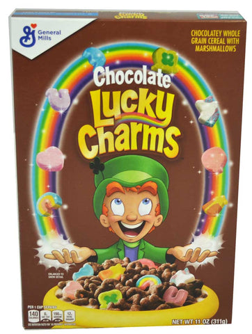 Lucky Charms Chocolate Cereal, 11 Ounce Box -- 12 per case