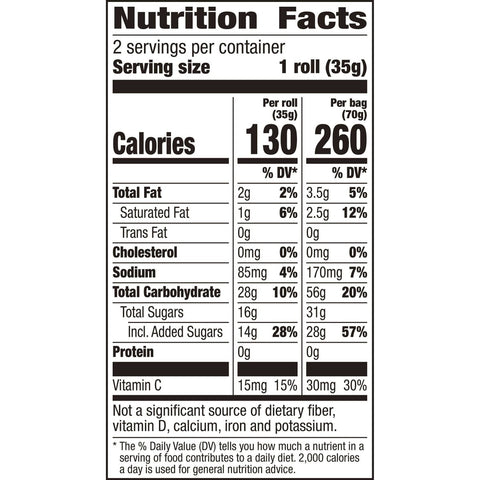 Fruit By The Foot King Size Orange and Cherry Fruit Snacks, 20 Ounce box -- 6 boxes per case