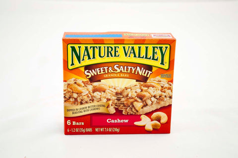 Nature Valley Sweet and Salty Nut Cashew Granola Bar, 7.4 Ounce - 6 per pack -- 12 packs per case.