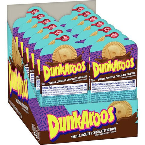 Betty Crocker Dunkaroos Vanilla Cookies and Chocolate Frosting, 18 Ounce -- 3 per case