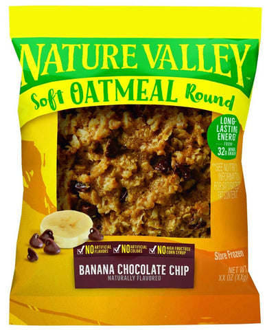 Nature Valley Banana Chocolate Chip Soft Oatmeal Round, 2.32 Ounce -- 72 per case