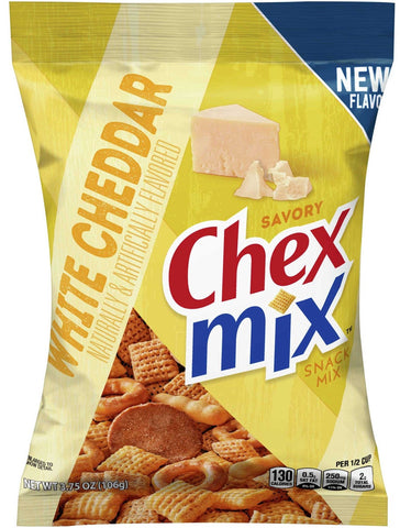 Chex Mix White Cheddar Savory Snack Mix, 3.75 Ounce -- 8 per case