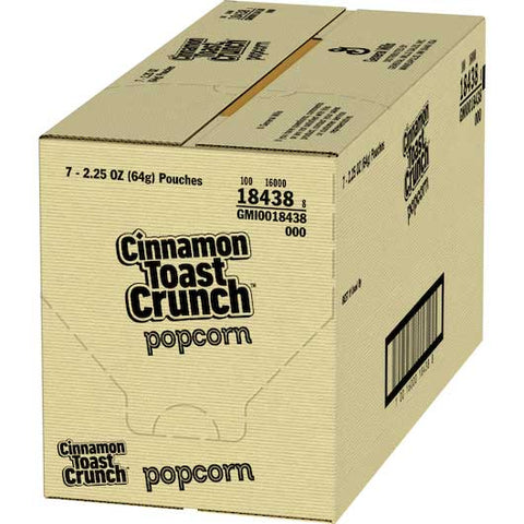General Mills Cinnamon Toast Crunch Popcorn, 2.25 Ounce -- 7 per case