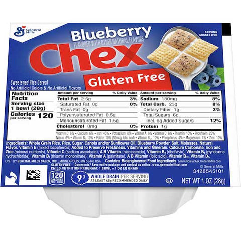 Chex Blueberry Cereal Bowl, 1 Ounce -- 96 per case