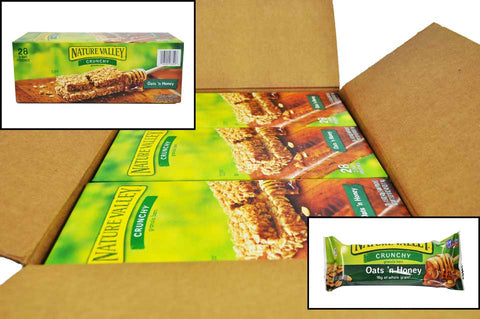 Nature Valley Crunchy Oat and Honey Granola Bar - 28 per pack -- 6 packs per case.