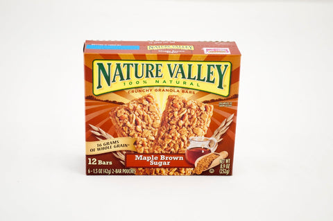 Nature Valley Maple Brown Sugar Crunchy Granola Bar, 8.94 Ounce -- 12 per case.
