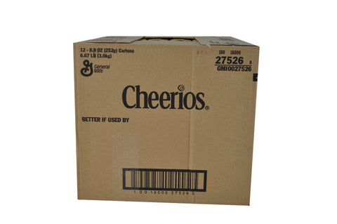 General Mills Cheerios Toasted Whole Grain Oat Cereal, 8.9 Ounce -- 12 per case.