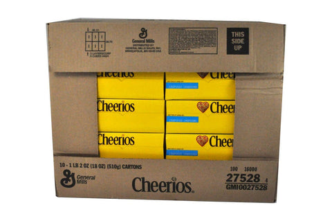 Cheerios Toasted Whole Grain Oat Cereal, 18 Ounce -- 10 per case.