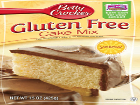 Betty Crocker Gluten Free Yellow Cake Mix, 15 Ounce -- 6 per case.