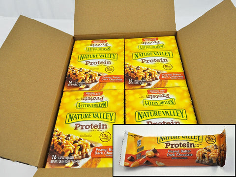 Nature Valley Peanut Butter Dark Chocolate Protein Chewy Bar, 22.7 Ounce -- 8 per case.
