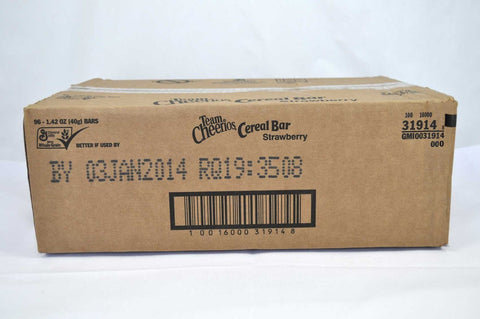Team Cheerios Strawberry Cereal Bar, 1.42 Ounce -- 96 per case.