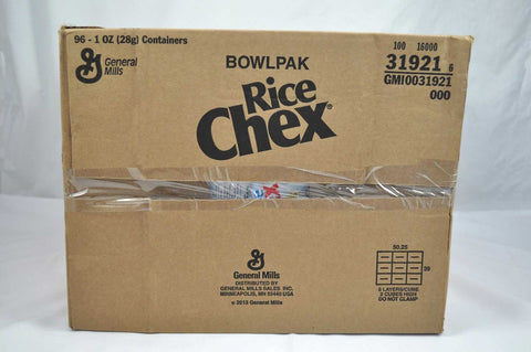 Rice Chex Cereal Bowl Pak, 1 Ounce -- 96 per case.