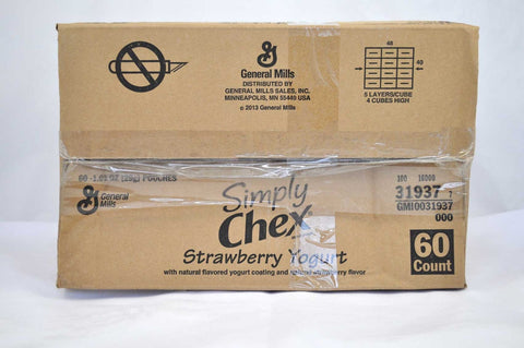 Simply Chex Strawberry Yogurt, 1.03 Ounce -- 60 per case.