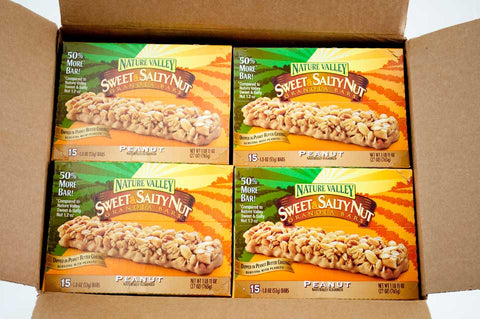 Nature Valley Chewy Sweet and Salty Peanut Granola Bars, 1.8oz Bars -- 120 Bars Per Case