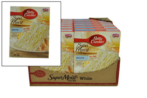 Betty Crocker Supermoist White Cake Mix, 16.25 Ounce -- 12 per case.