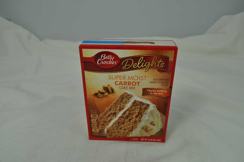 Betty Crocker Supermoist Carrot Cake Mix, 15.25 Ounce -- 12 per case.