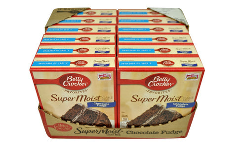 Betty Crocker Supermoist Chocolate Fudge Cake Mix, 15.25 Ounce -- 12 per case.