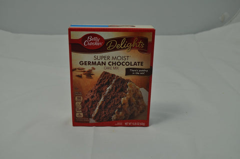 Betty Crocker Supermoist German Chocolate Cake Mix, 15.25 Ounce -- 12 per case.